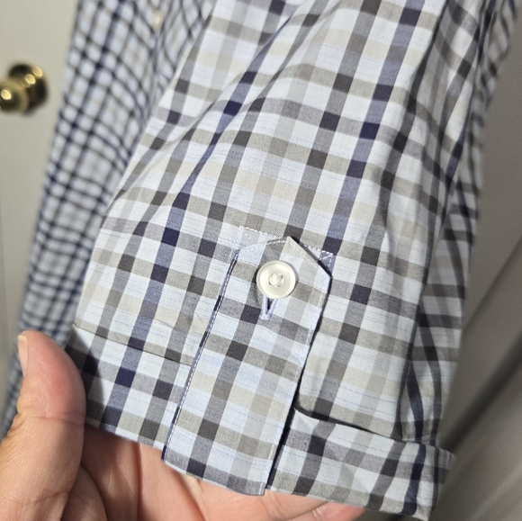 Calibrate Slim Fit Plaid Button Up Shirt Sz XL - Picture 5 of 6